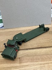 VINTAGE CORGI MAJOR MACK ARMY TRUCK & FLATBED TRAILER + REAR WHEELS. RARE!