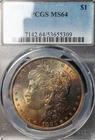 1883-P Morgan Silver Dollar PCGS MS64 - Nicely Toned