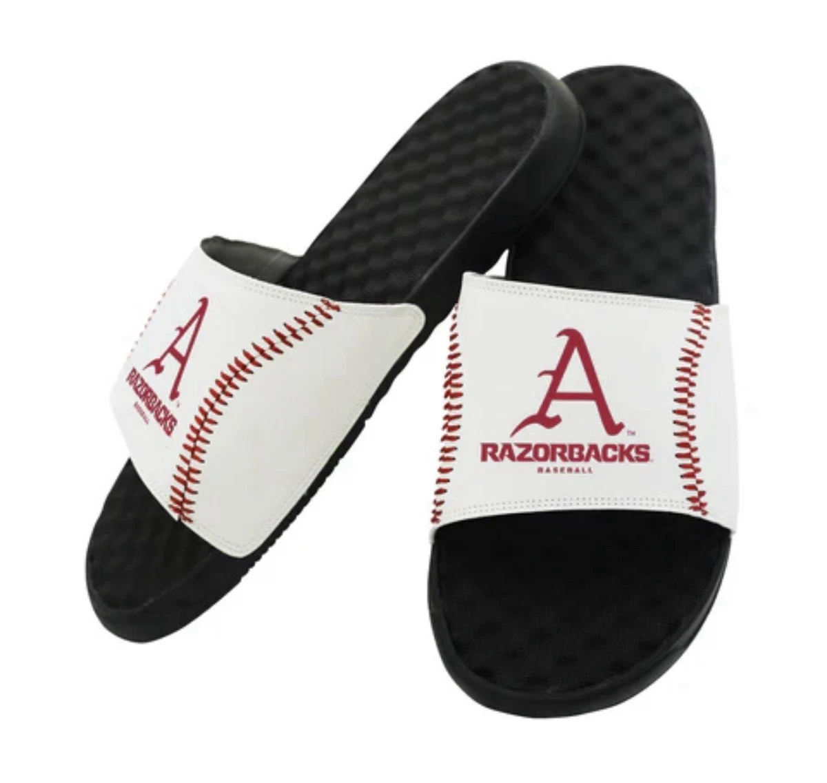 Arkansas Razorbacks Baseball Stitch Slide Sandals Mens Size 10 NWT MSRP $49.99 Men main image 4