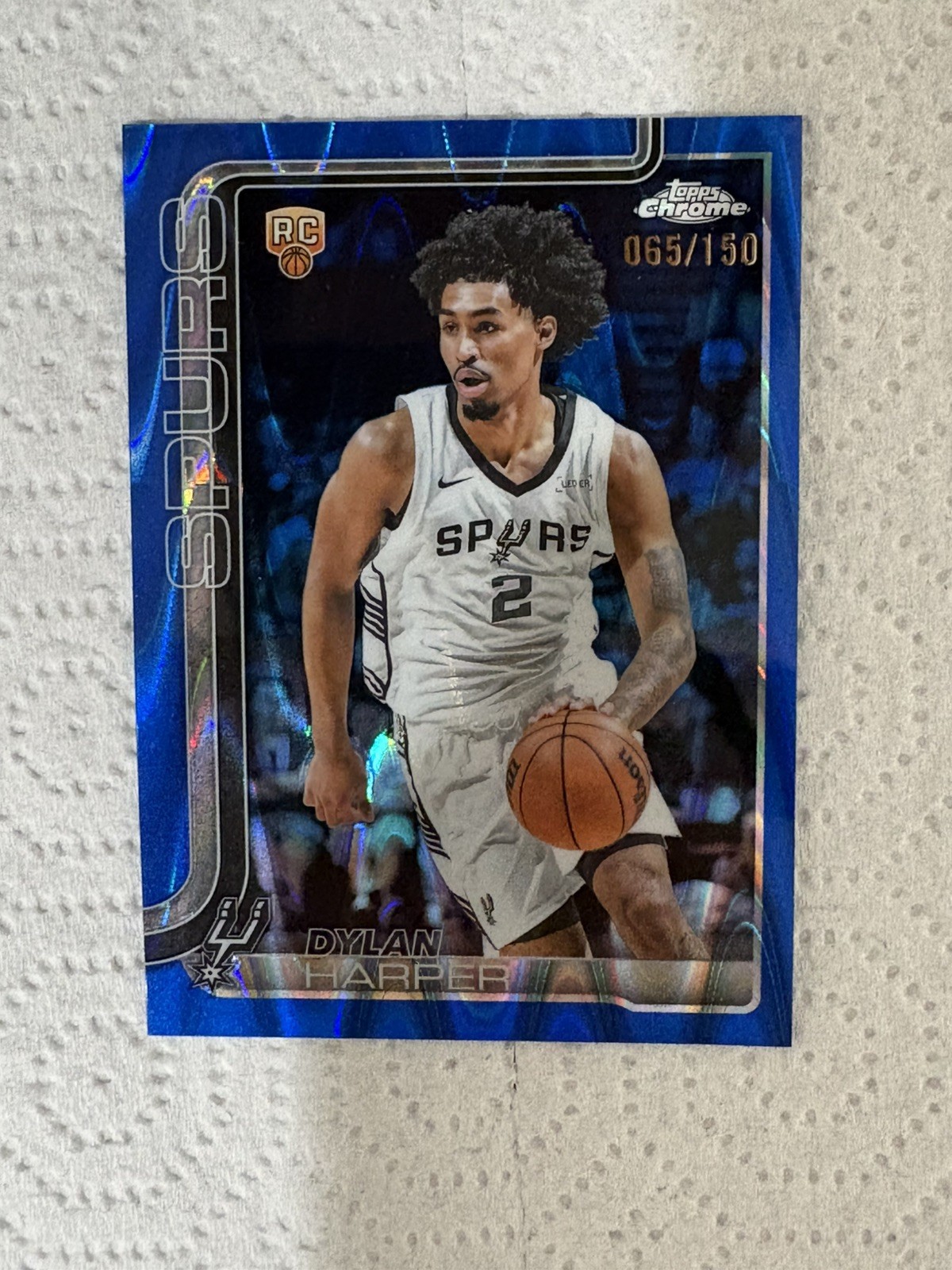 DYLAN HARPER 2025-26 Topps Chrome BLUE RAYWAVE REFRACTOR /150 Rookie RC #252