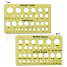 Pearl Diamond Carat Weight Gauge measuring Jewellers Bead Craft Tool