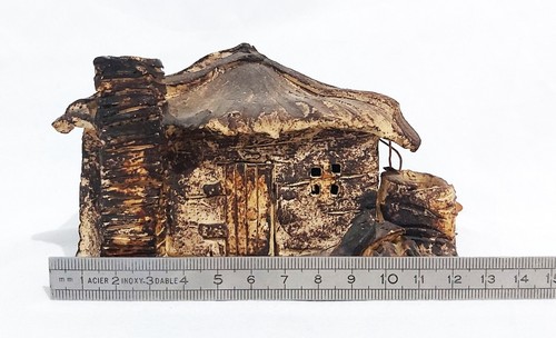 EARLY AUSTRALIAN COTTAGE WATTLE & DAUB Sculpture Pottery Handcrafted POLLY SMITH