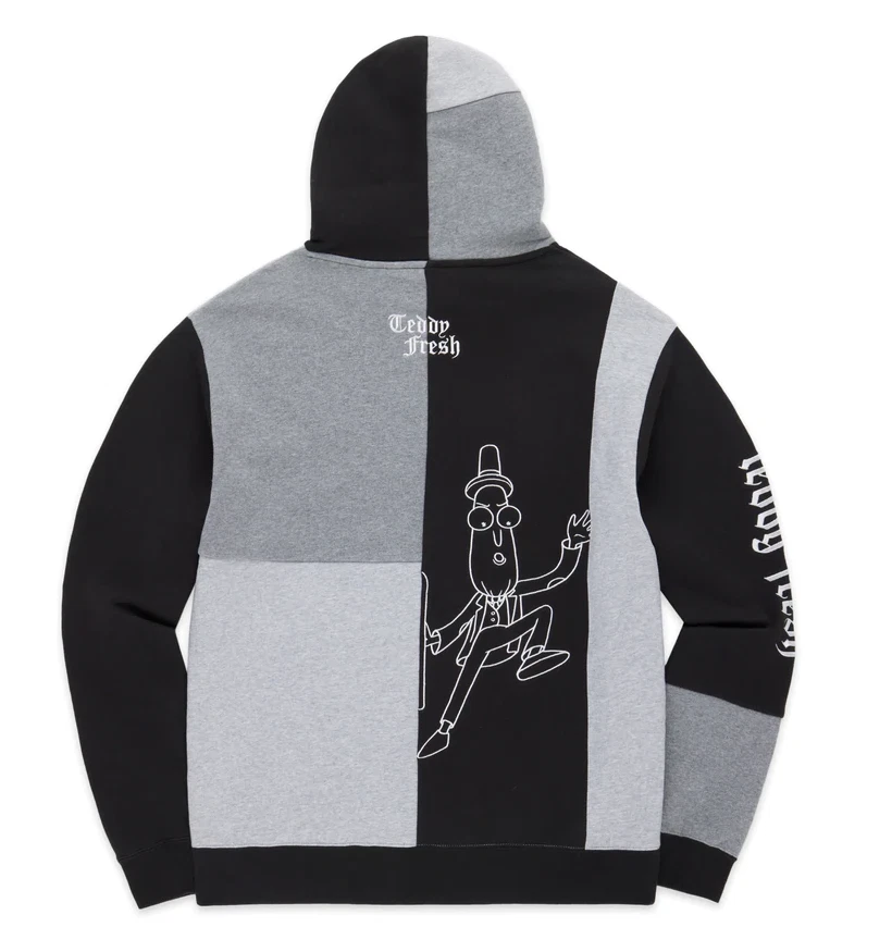 Teddy fresh black and clearance white hoodie