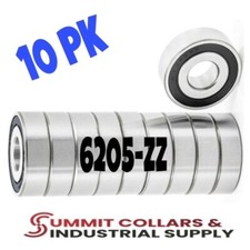6205-ZZ C3 EMQ Premium Metal Shielded Ball Bearing, 25x52x15, 6205Z (10 QTY)