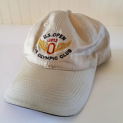 2012 USGA U.S. Open adult Tan The Olympic Club member adjustable baseball Hat 