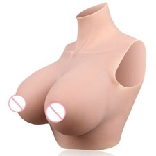 Fake Chest Breast Plate Silicone Breast Forms for New Crossdresser Cosplay