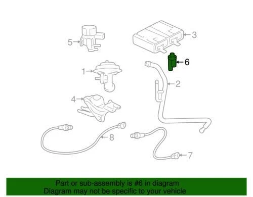 Sensor de retroalimentación de presión original Ford F77Z-9J460-AB Foto 3 de 3