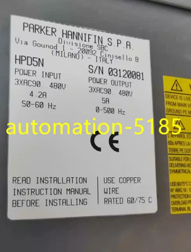 1PCS Parker Drive HPD5N New fedex or DHL