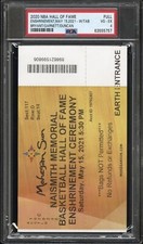 2020 BASKETBALL HALL OF FAME ENSHRINEMENT FULL TICKET🎟KOBE BRYANT-DUNCAN🔥PSA 4