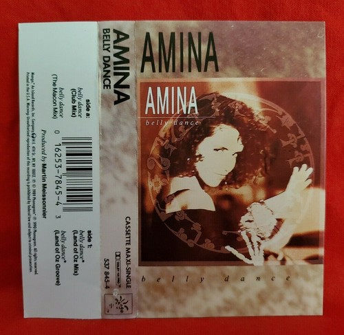 Amina Belly Dance 1989 4-track Cassette Maxi-Single - Picture 2 of 9