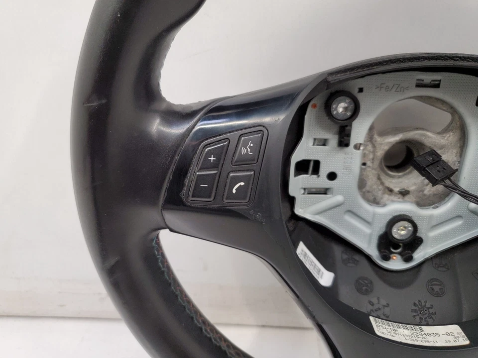 ✅ 08-13 OEM BMW E90 E92 E93 M3 M Volante Deportivo Cuero MT Negro * Foto 3 de 4