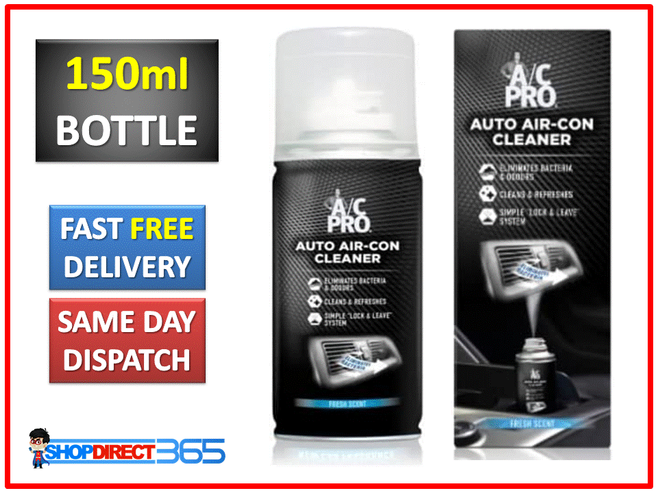 AC Pro Auto Air Con Cleaner Car Conditioning Purifier Bomb Freshener (STP) 150ml 5020144500186