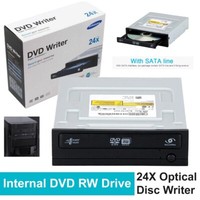 Internal DVD RW Drive - 24X Optical Disc Writer/Rewriter Burner for DVD±R & CD-R