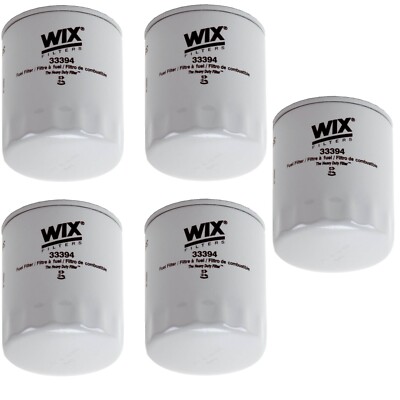 Wix Set of 5 Fuel Filters (Spin-On)