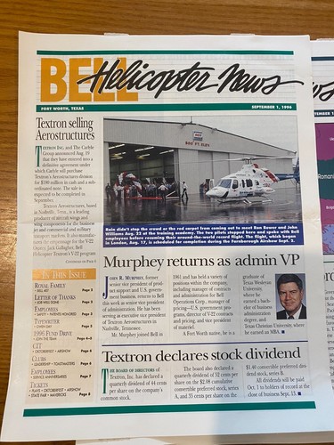 1996 Bell Helicopter News Employee Publications - Picture 16 of 23