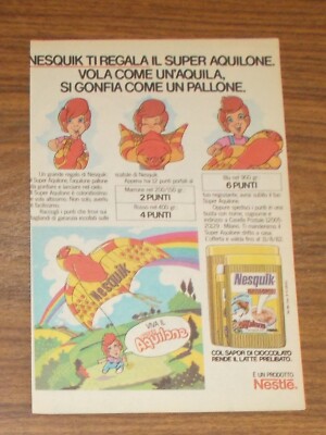 Rare Advertising NESQUIK Super Aquilone Eagle Giant Balloon 1982