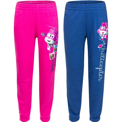 Mädchen Sporthose Hose Jogginghose Super Wings rosa blau 98 104 110 116 #302