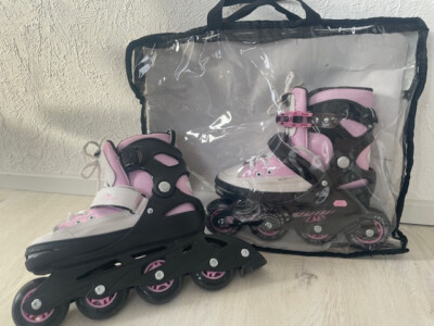 INLINESKATES ROLLERBLADES INLINER ROLLSCHUHE JUNIOR/KINDER, GR 33-37 VERSTELLB