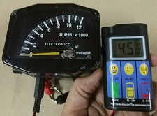 BATTERY TESTER+ REV COUNTER MOTOPLAT 12000 RPM 2-STROKE TACHOMETER REVCOUNTER