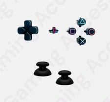 PS5 controller Custom Buttons- Custom Retro Painted Themd Logo, D-Pad Joysticks