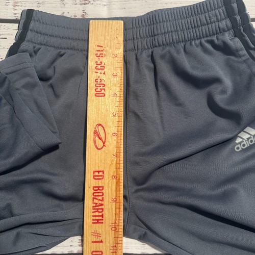 Adidas Track Pants Gray with Black Stripes Youth Boys Size Medium - Picture 11 of 13