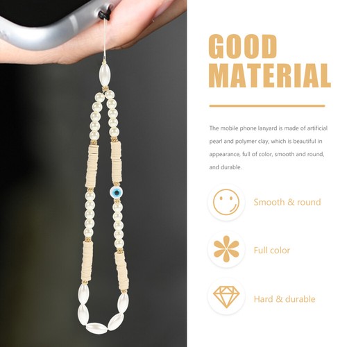 2Pcs Beaded Cellphone Lanyard Phone Wrist Hanging Phone Lanyard String - Zdjęcie 6 z 12