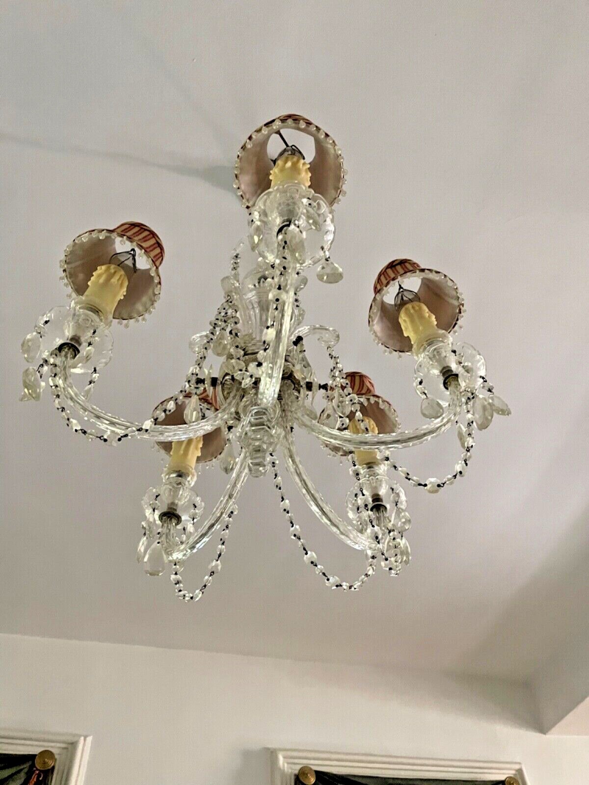 Pair of European crystals antique chandeliers eBay
