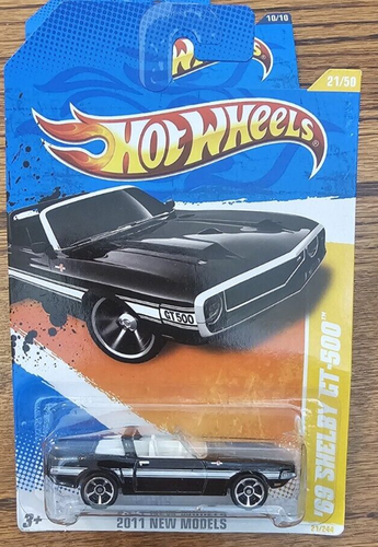 Hot Wheels 2010 HW Premiere Series '69 SHELBY GT-500 (BLACK)-Brand NEW