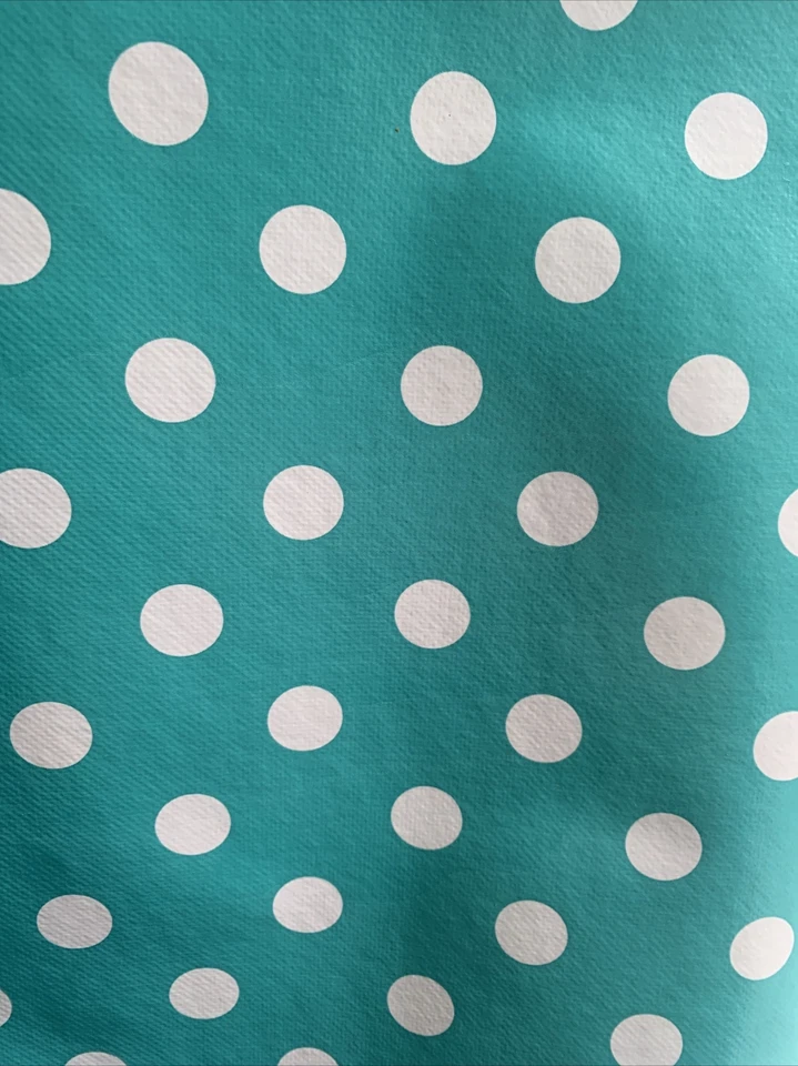 Blue Spot Tablecloth 2m PIECE VINYL OILCLOTH PVC WIPE CLEAN TABLECLOTH - Image 3 of 3