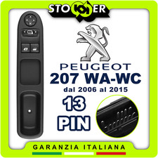 Pulsantiera Alzavetri Interruttori Specchietti Vetri Anteriori PEUGEOT 207 WA WC