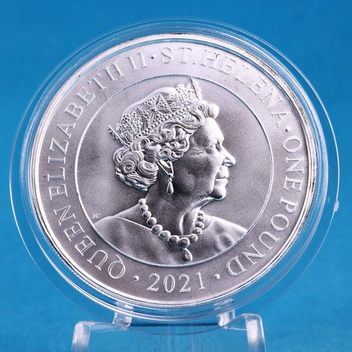 St Helena 1 Pound 2021 Chinese Trade Dollar 1 oz Silber ST / BU - Bild 7 von 8