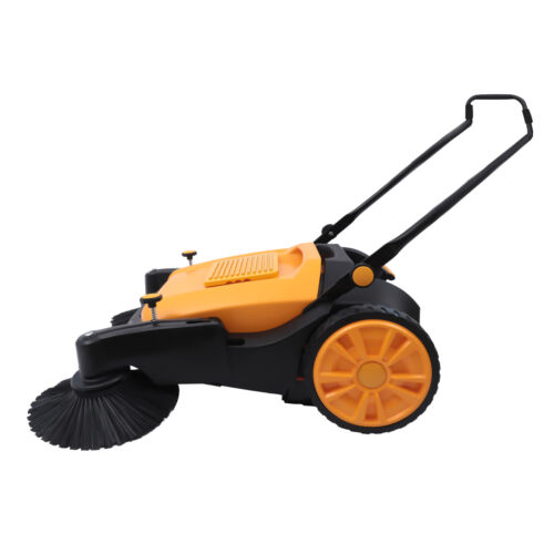 51" Hand Push Sweeper 2 Brushes Industrial Walk Behind Street Pavement Cleaner!! - Picture 20 of 24