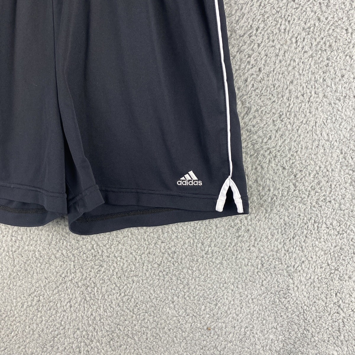 Adidas Women's Pacer 3 Stripe XL (16) Polyester Gym Shorts Black