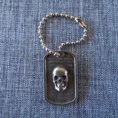 Stacie Bass Apparel Clothing Skull Metal Keychain Keyring Fashion Accessories