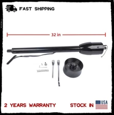 Street Rod Tilt Steering Column 32" Black Floor Shift Hot Rod Manual No Key New
