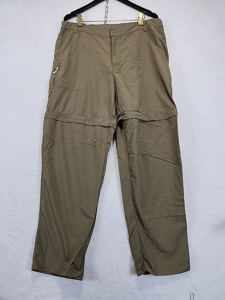 Pantalones de Senderismo White Sierra Para Mujer XL Caqui Convertibles Carga Nylon Gorpcore Foto 2 de 4