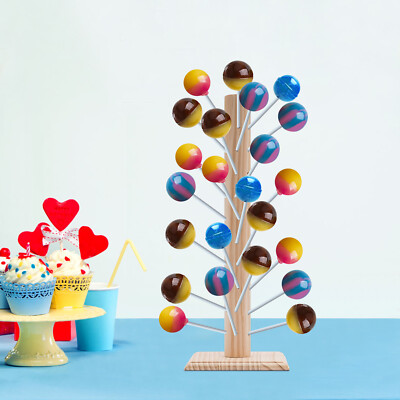 Log Farbe Lollipop-Halter 62-Löchern Cake Pop Ständer Holz Lutscherhalter Partys