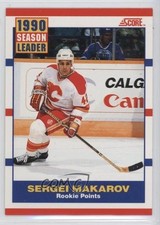 1990-91 Score Season Leader Bilingual Sergei Makarov #350 HOF 0a4
