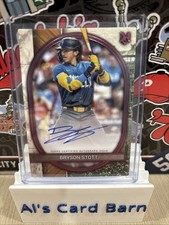 Bryson Stott 2025 Topps Museum Arhchival On Card Auto /75 Phillies #AA-BS Signed
