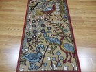 Turkish Oushak(Tree Of Life) Birds Multicolored Handmade Bohemian Rug 2.6x8 Ft — photo 8