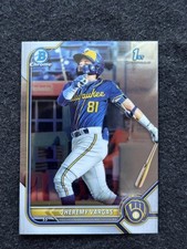 2022 Bowman #BCP-144 Jheremy Vargas Chrome Prospects Milwaukee Brewers