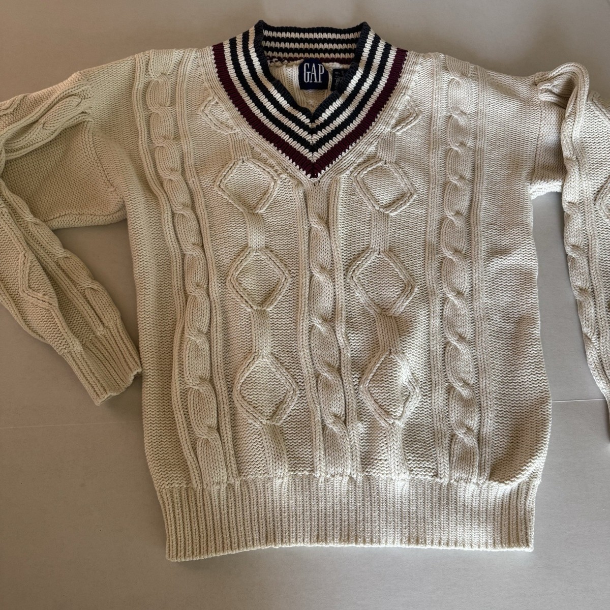 Vintage Gap Cable Sweater Vintage 80's Gap Cable Knit Cotton