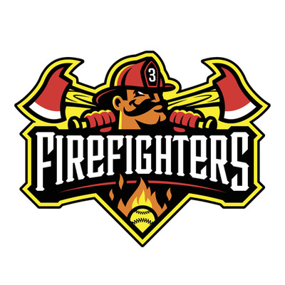 Firefighters Banana Ball 4'' Decal / FREE SHIPPING / Buy 2 Get 1 FREE