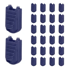 Zipper Pull Tabs Cord End Tips Shoelace End Clips - (30 Pack, Dark Blue)