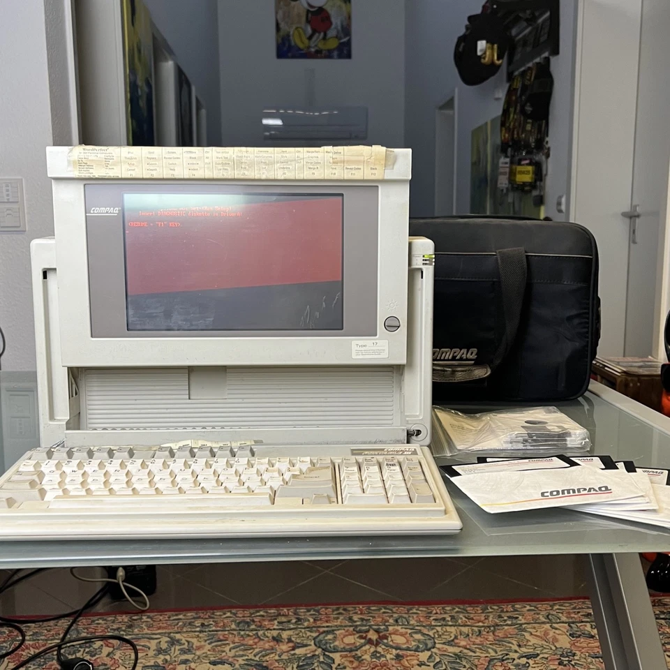 Compaq Portable iii + original Bag + Software - Turns on - Bild 3 von 4