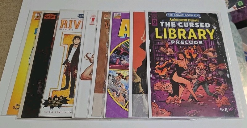 Free Comic Book Day (Lot Of 8) Archie Comics All Years! Bagged & Boarded!