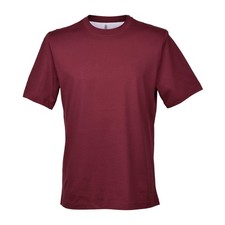 BRUNELLO CUCINELLI MEN'S RED SILK BLEND CREW NECK T-SHIRT MSRP 675