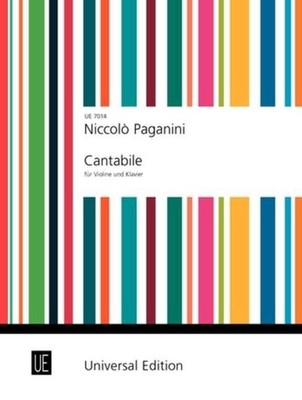 Cantabile Partitur Violine und Klavier (leicht) Paganini UE Wien 550