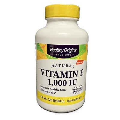 Healthy Origins Vitamin E 1,000 IU 120 Softgels