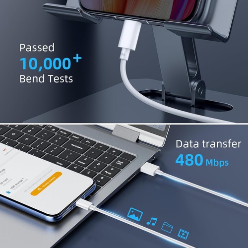 Cavo USB Type-C 1M 120W 10A Cavo USB C SUPER VOOC Cavo di Ricarica per realme GT - Foto 3 di 7